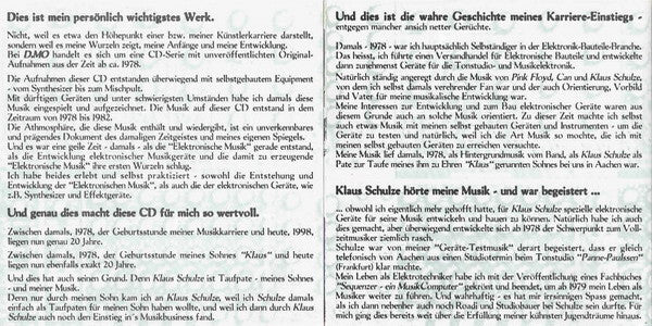 Robert Schröder : D.MO Vol.1 (CD, Album)