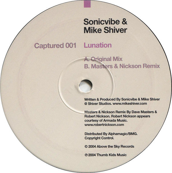 Sonicvibe & Mike Shiver : Lunation (12")