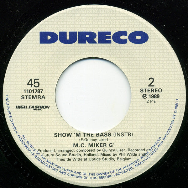 MC Miker G : Show 'M The Bass (7")