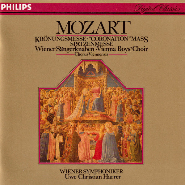 Wolfgang Amadeus Mozart · Die Wiener Sängerknaben = Die Wiener Sängerknaben · Chorus Viennensis · Wiener Symphoniker · Uwe Christian Harrer : Krönungsmesse = "Coronation Mass" In C Major, K. 317 / Spatzenmesse (CD, Album)