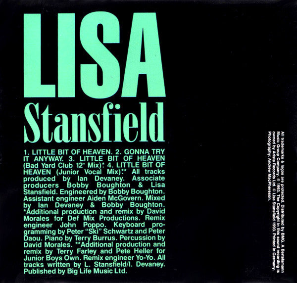 Lisa Stansfield : Little Bit Of Heaven (CD, Single)
