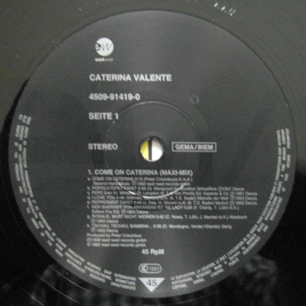 Caterina Valente : Come On Caterina (Maxi-Mix) (12", P/Mixed, Mad)