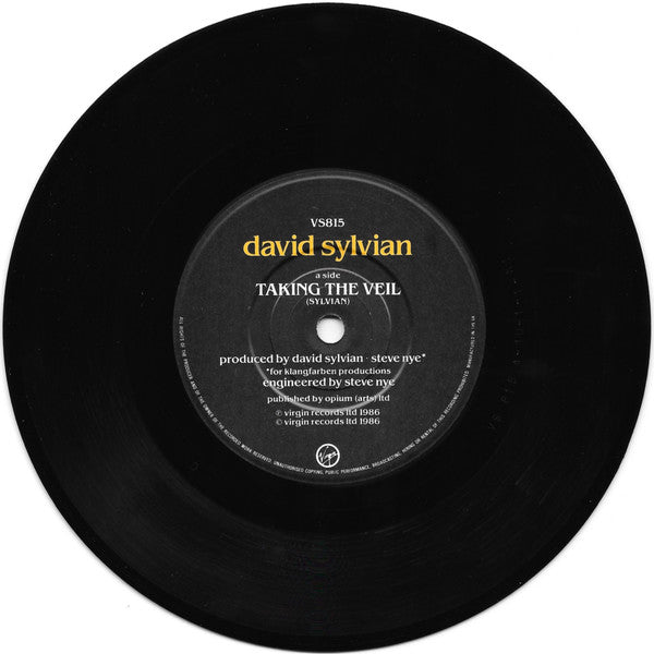David Sylvian : A Little Girl Dreams Of Taking The Veil (7", Single)