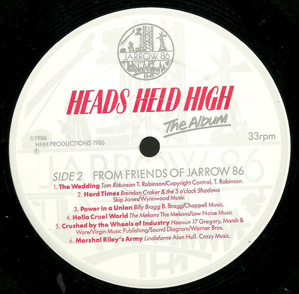 Heads Held High : Heads Held High - The Album [Jarrow 86] (LP)