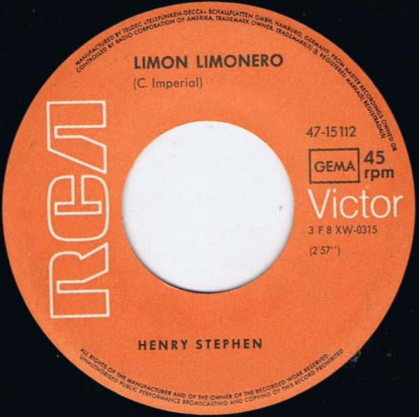 Henry Stephen : Limon Limonero (7", Single)