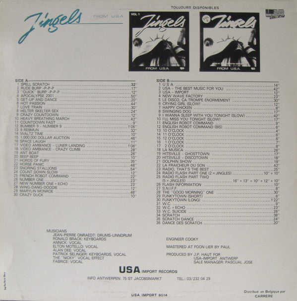 Unknown Artist : 70 Jingels From U.S.A. Vol. 3 (LP)