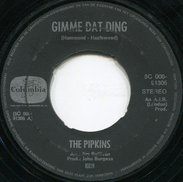 The Pipkins : Gimme Dat Ding (7")