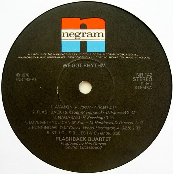 Flashback Quartet : We Got Rhythm (LP, Album)