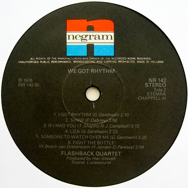 Flashback Quartet : We Got Rhythm (LP, Album)
