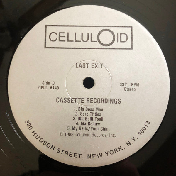 Last Exit : Cassette Recordings 87 (LP, Album)
