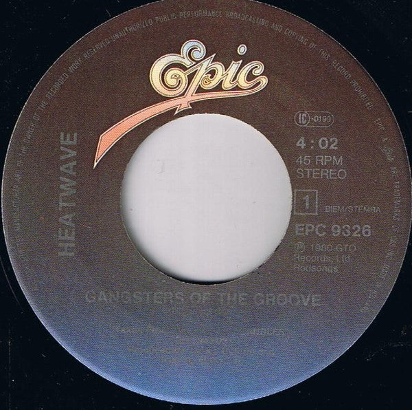 Heatwave : Gangsters Of The Groove (7", Single)