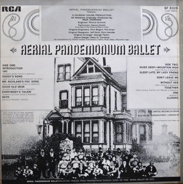 Harry Nilsson : Aerial Pandemonium Ballet (LP, Album)