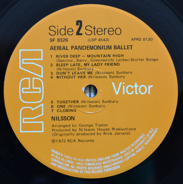 Harry Nilsson : Aerial Pandemonium Ballet (LP, Album)