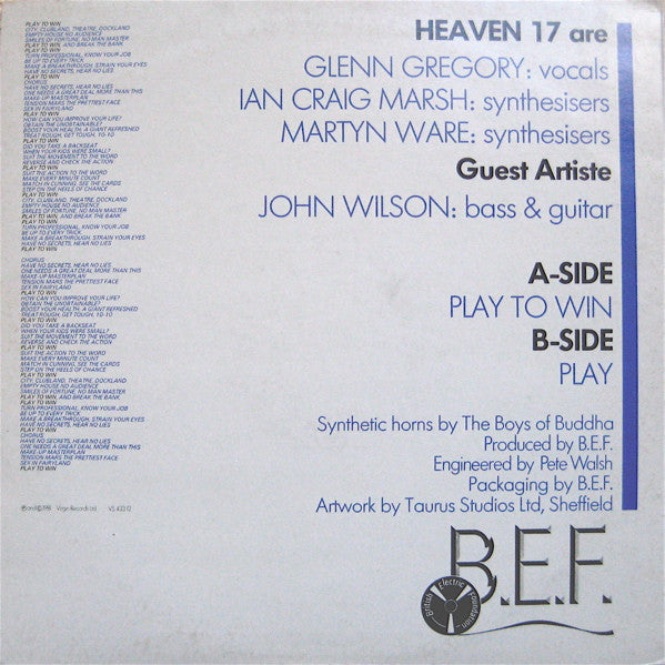 Heaven 17 : Play To Win (12", Single)