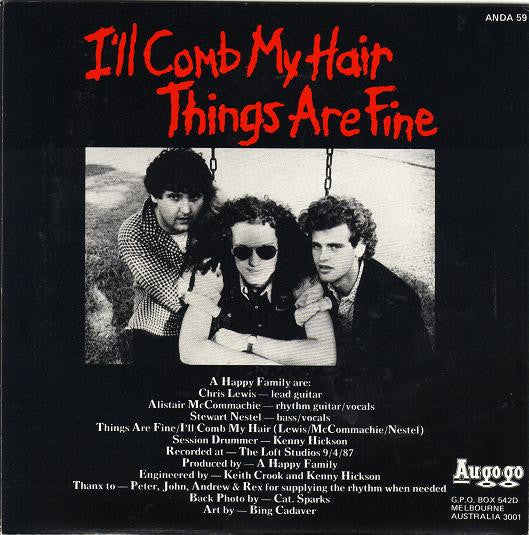 A Happy Family : Things Are Fine / I'll Comb My Hair (7", Single)