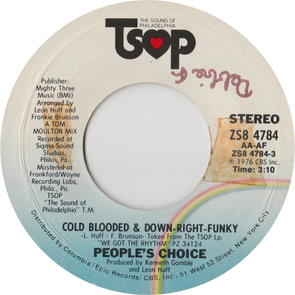 People's Choice : Jam, Jam, Jam (All Night Long) (7", Single, Styrene, Pit)