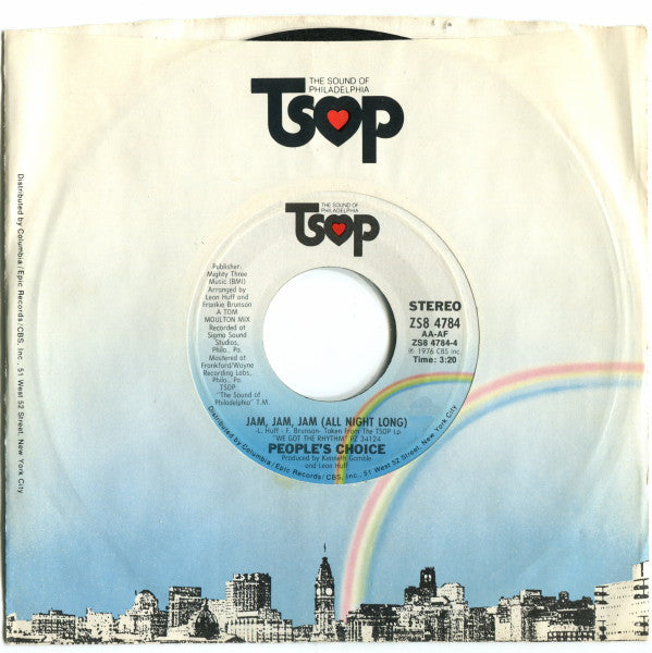 People's Choice : Jam, Jam, Jam (All Night Long) (7", Single, Styrene, Pit)