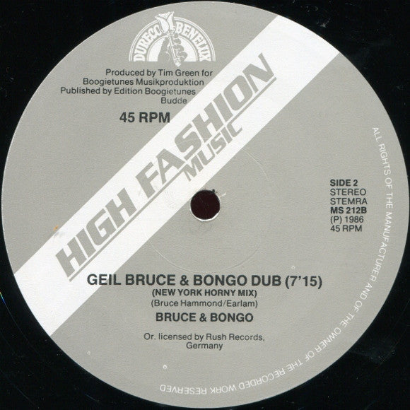 Bruce & Bongo : Geil (12")