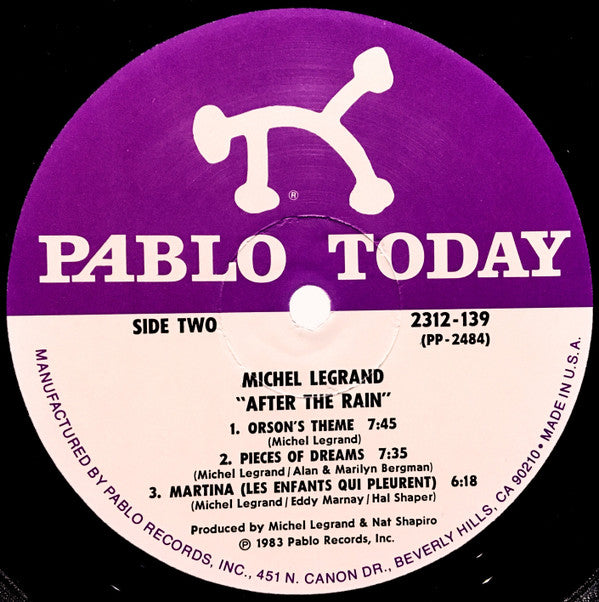 Michel Legrand : After The Rain (LP, Album)
