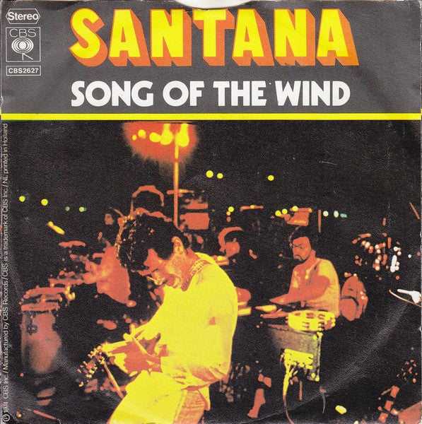 Santana : Love, Devotion & Surrender / Song Of The Wind (7", Single)