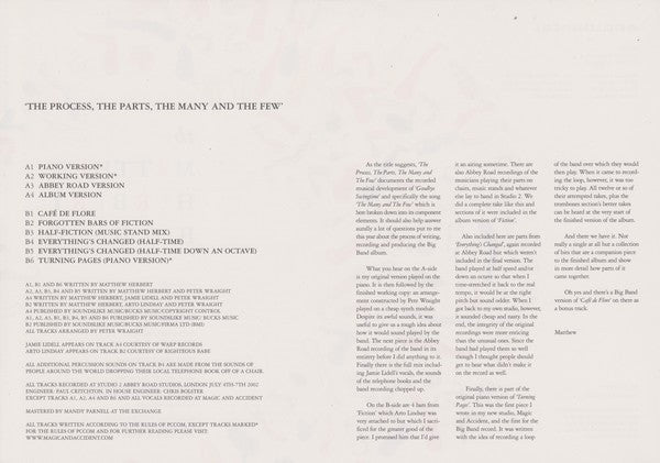 The Matthew Herbert Big Band : The Process, The Parts, The Many And The Few (12")