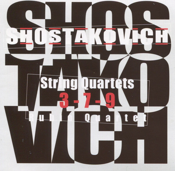 Dmitri Shostakovich, Rubio Quartet : String Quartets (Complete) (5xCD + Box)