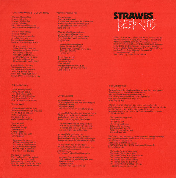 Strawbs : Deep Cuts (LP, Album)