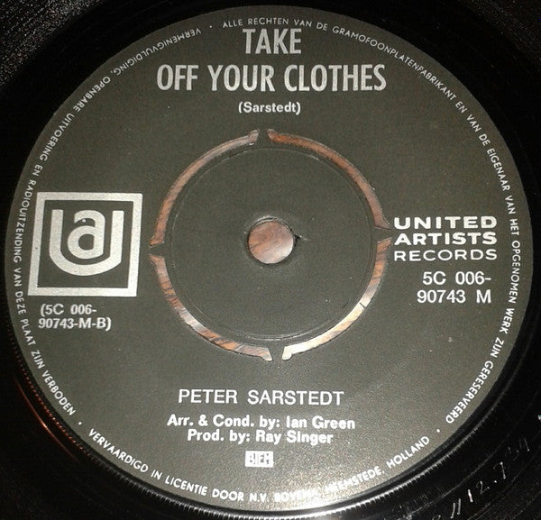 Peter Sarstedt : As Though It Were A Movie (7")