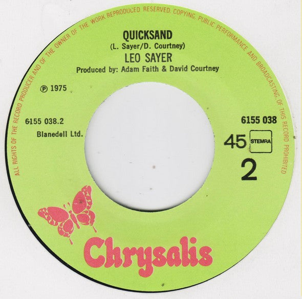 Leo Sayer : Train (7")