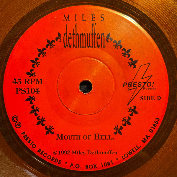 Miles Dethmuffen : Mouth Of Hell / Painting The Bridge (7", Single, Ora)