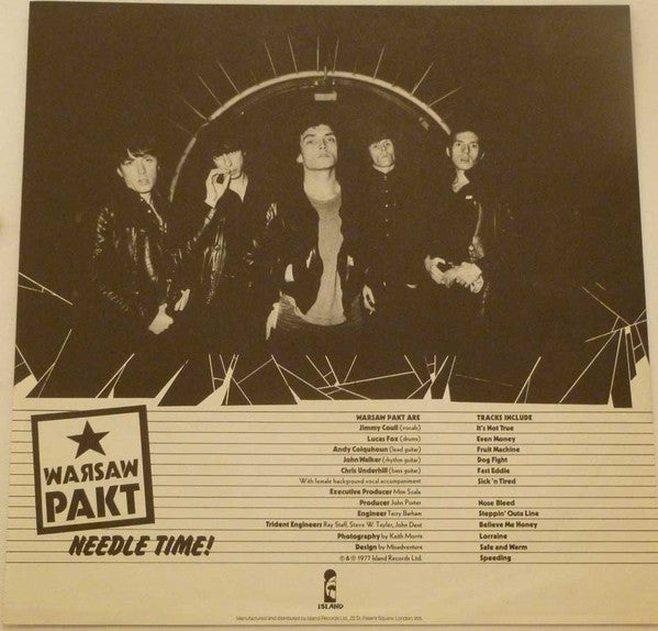 Warsaw Pakt : Needle Time (LP, Album, Num)