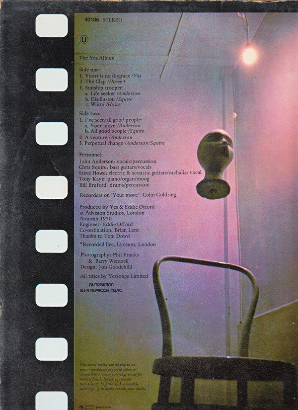 Yes : The Yes Album (LP, Album)