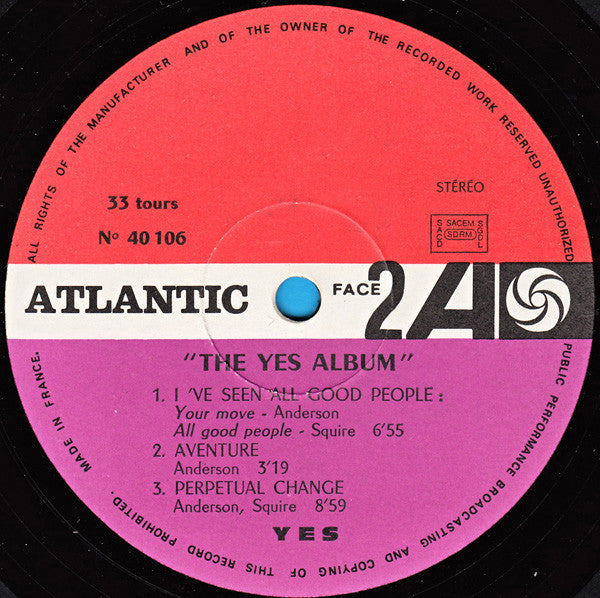Yes : The Yes Album (LP, Album)