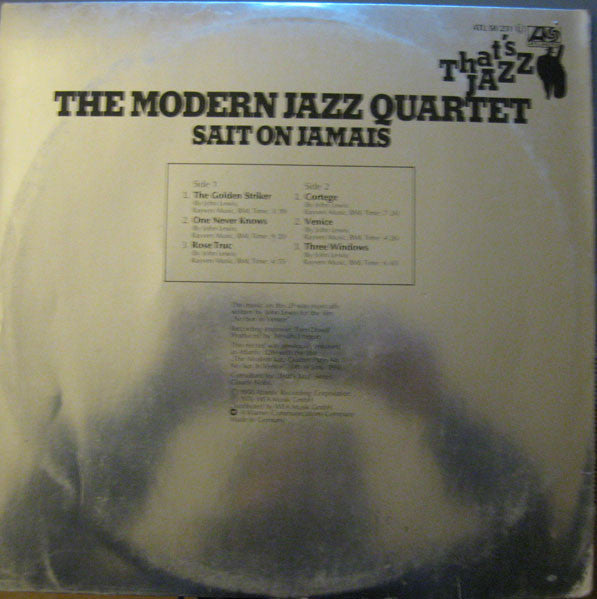 The Modern Jazz Quartet : Sait On Jamais (LP, Album, RE, Gat)