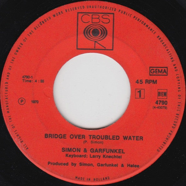 Simon And Garfunkel* : Bridge Over Troubled Water c/w Keep The Customer Satisfied (7", Single)