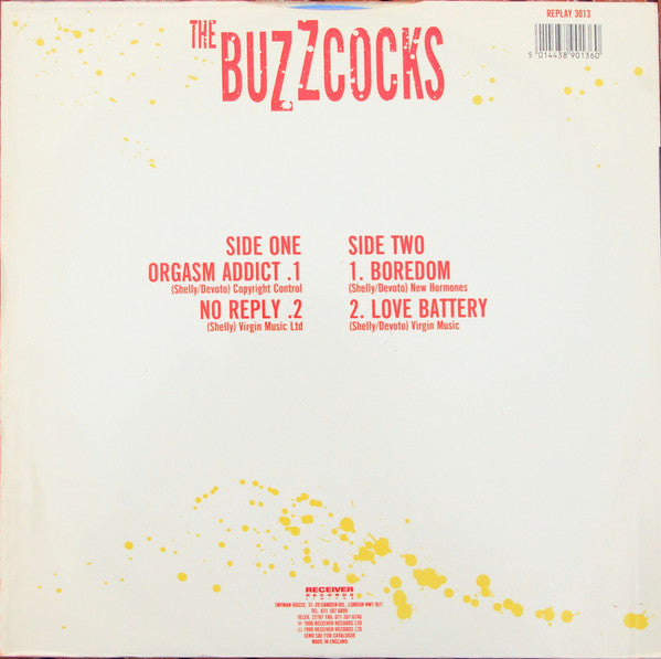 Buzzcocks : The Early Years Live (12", Ltd, Blu)