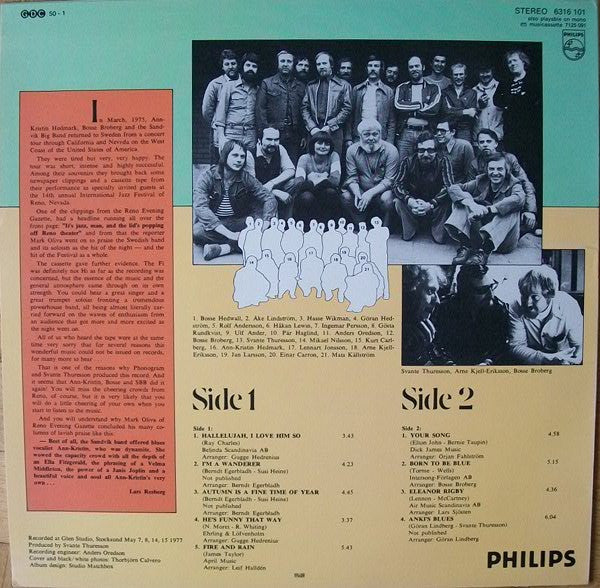 Ann Kristin Hedmark & Sandviken Big Band : Ann-Kristin & Sandvik Big Band (LP, Album)