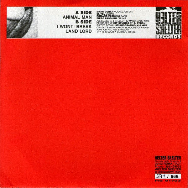 Electric Manchakou : Animal Man (7", Num, Red)