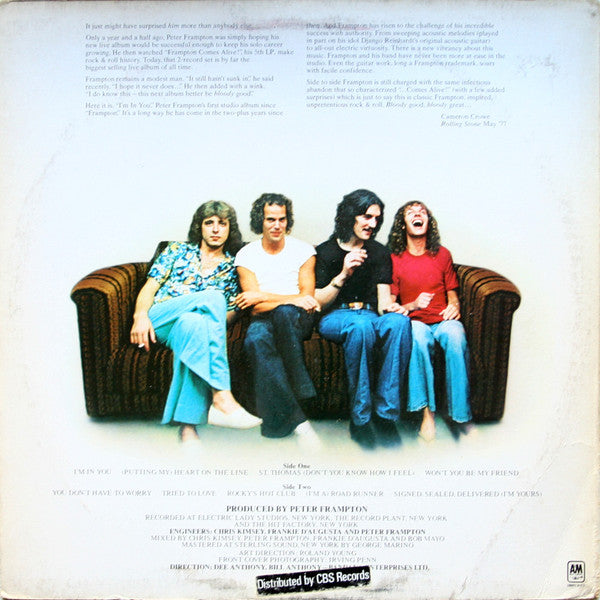Peter Frampton : I'm In You (LP, Album)