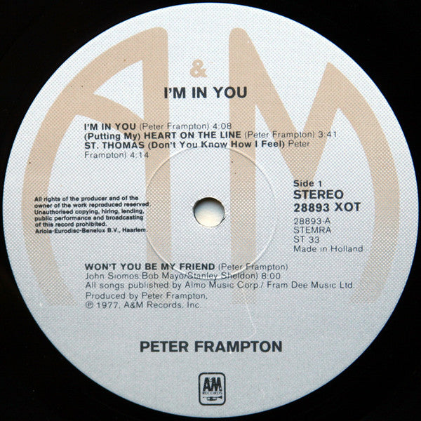 Peter Frampton : I'm In You (LP, Album)
