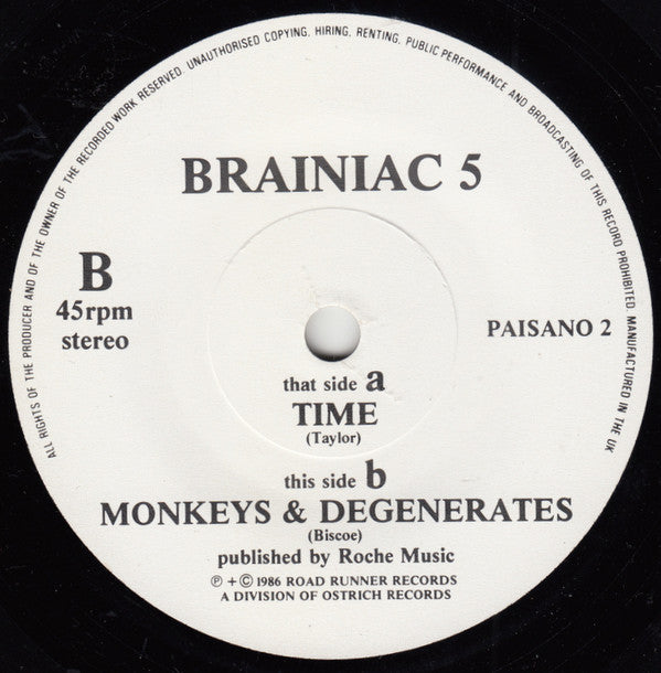 Brainiac 5 : Time (7", Single)