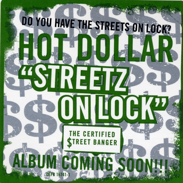 Hot Dollar : Streetz On Lock (12", Promo)