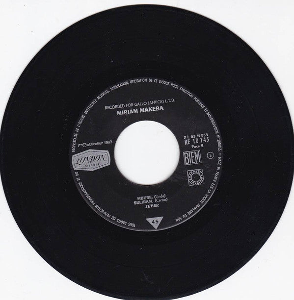 Miriam Makeba : The Click Song (7", EP)