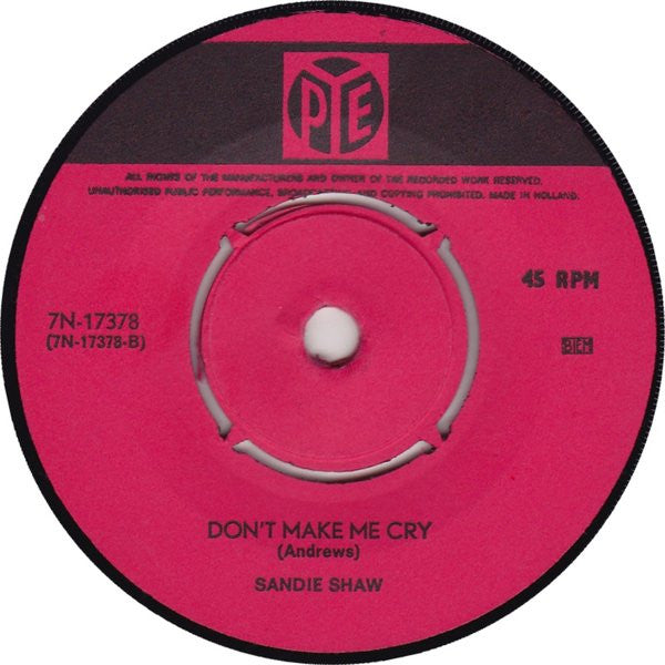 Sandie Shaw : You've Not Changed (7", Single)