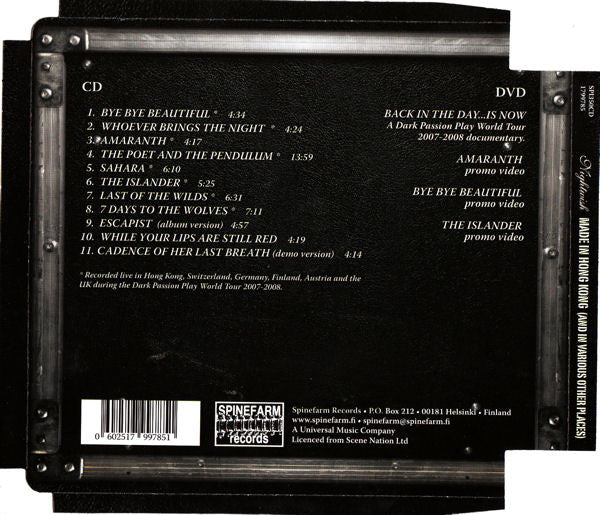 Nightwish : Made In Hong Kong (And In Various Other Places) (CD, Album + DVD-V, PAL + Sup)