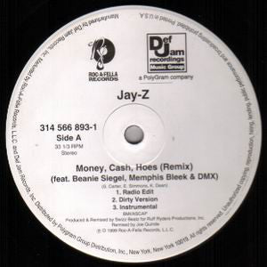 Jay-Z : Money, Cash, Hoes (Remix) / Jigga What? (12")