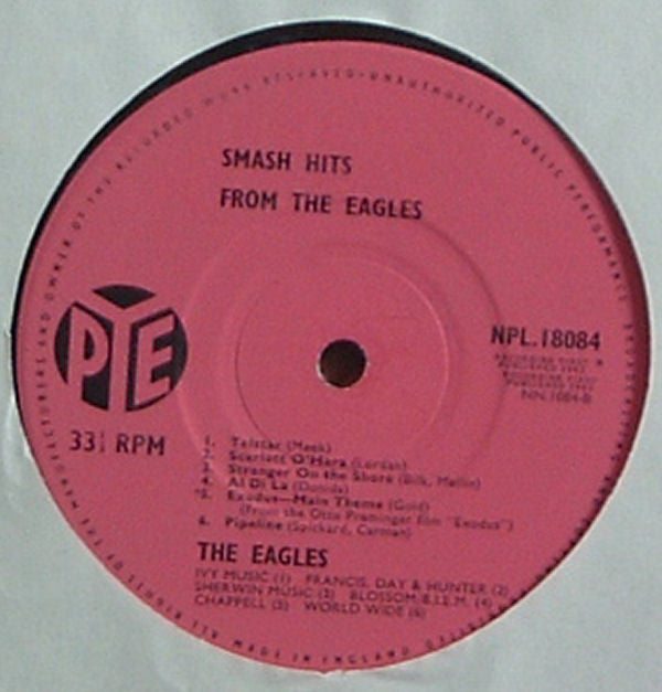 The Eagles : Smash Hits From The Eagles (LP, Album, Mono)