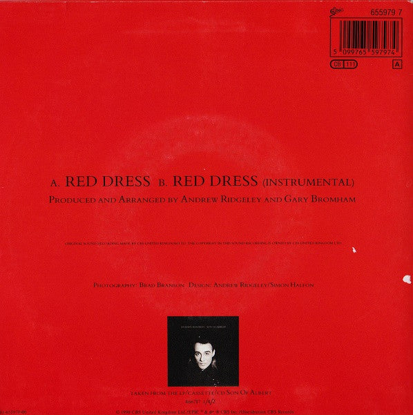 Andrew Ridgeley : Red Dress (7", Single)