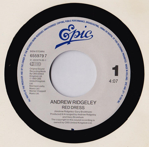 Andrew Ridgeley : Red Dress (7", Single)