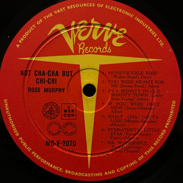 Rose Murphy : Not Cha-Cha But Chi-Chi (LP)